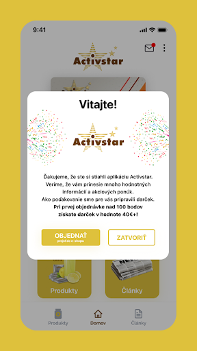Android application Activstar screenshort
