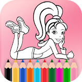 Coloring of Pollly Packet Doll icon