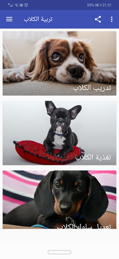 تربية الكلاب والاعتناء بها