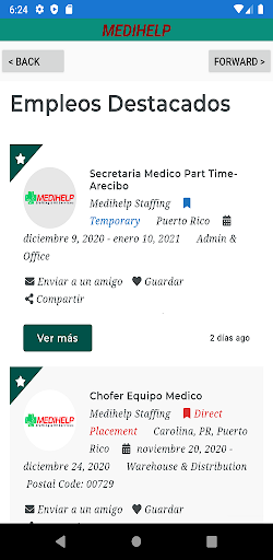 MediHelp Staffing Screen 2