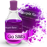 Purple flame S.M.S. Theme icon