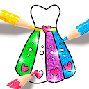App herunterladen Dress Coloring Game for girls Installieren Sie Neueste APK Downloader