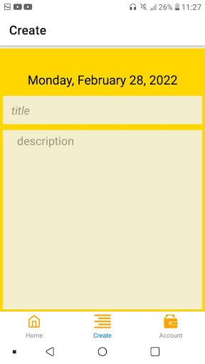 diary Screen 2