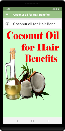Coconut oil for Hair Benefits Screen 2