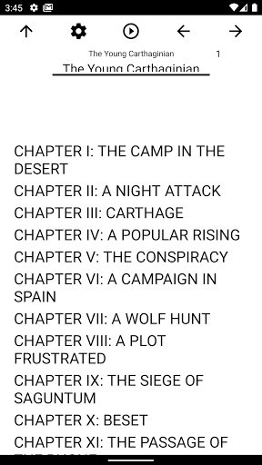 Android application Book, The Young Carthaginian screenshort