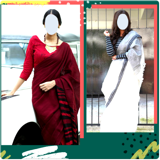 Women Cotton Saree Photo Suit विंडोज़ पर डाउनलोड करें