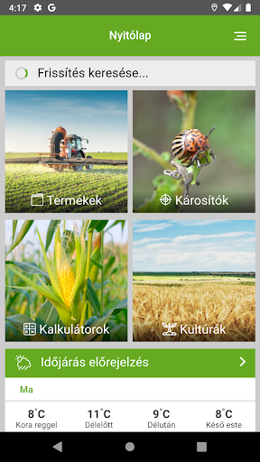 Android application GazdaInfo Bayer Termékkat. screenshort