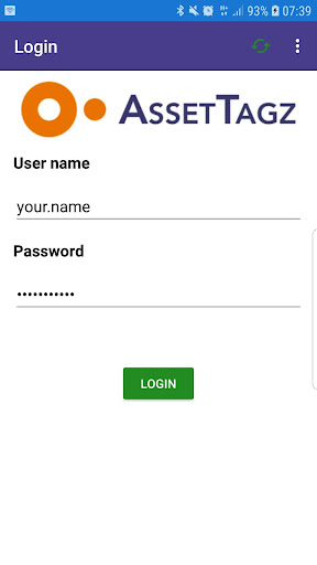 Android application AssetTagz screenshort