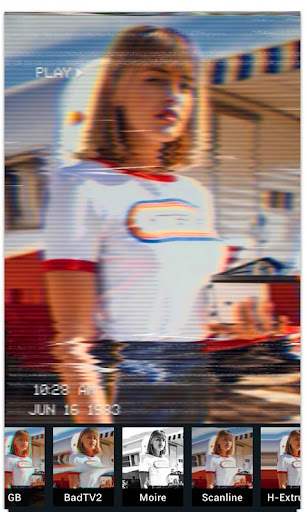 Android application Glitch Video editor screenshort