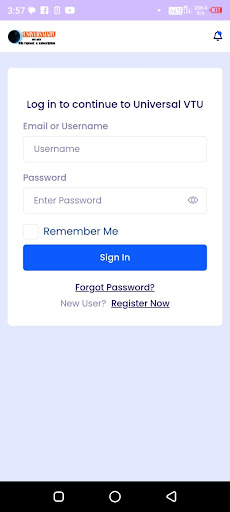 Android application Universal Vtu screenshort