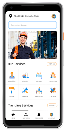Android application VAS 24X7 screenshort