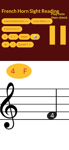 French Horn Sight Reading Screen 2