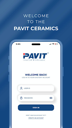 Android application Pavit Ceramics screenshort