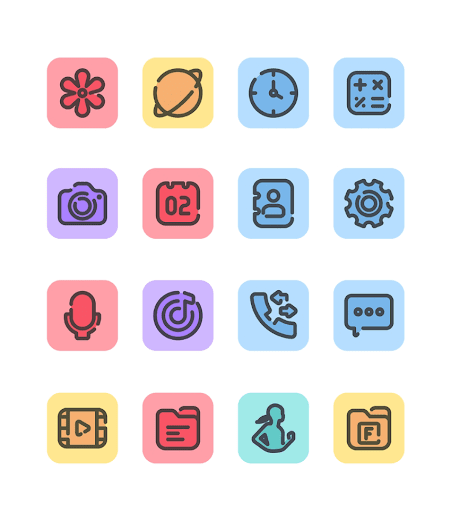 Material You Square Icon Pack screenshot 8