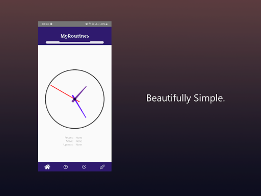 Android application MyRoutines screenshort