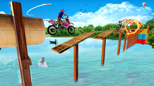 Android application Bike Stunt 3d Race Bike Games screenshort