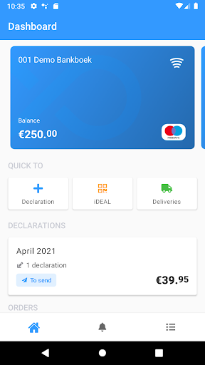 Android application Spend Cloud screenshort