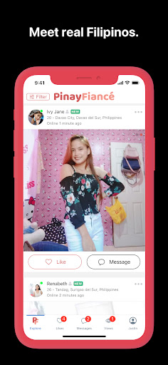 Android application PinayFiancé - Filipino Dating screenshort