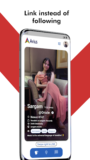Android application Avius - Social Meets Business screenshort