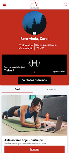 Android application FV FIT screenshort