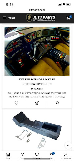 KITT REPLICA PARTS Screen 2
