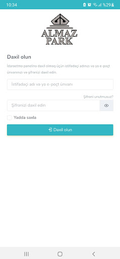 Android application Almaz Park screenshort