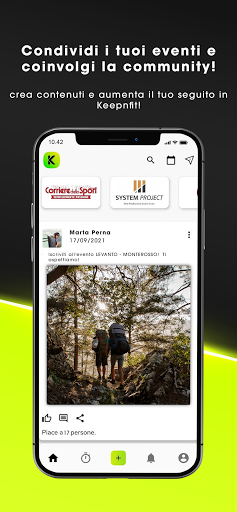 Android application KeepnFit screenshort