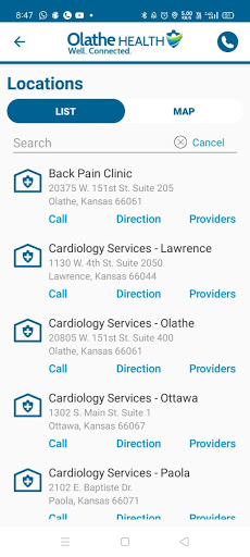 Olathe Health Screenshot