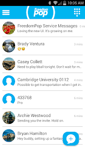FreedomPop Messaging Phone/SIM Screenshot