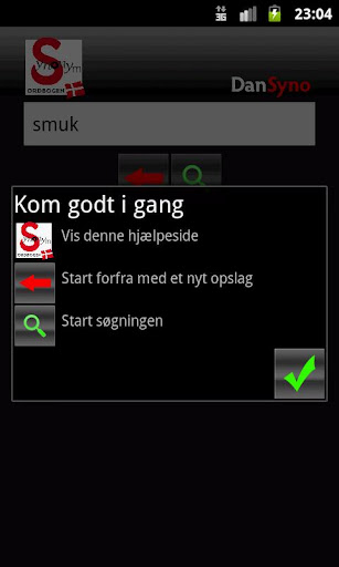DanSyno - Dansk synonymordbog Screen 3