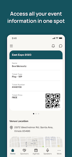 Android application Osaic Virtual Events screenshort