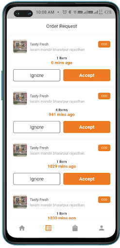 Android application Direct Delivery screenshort