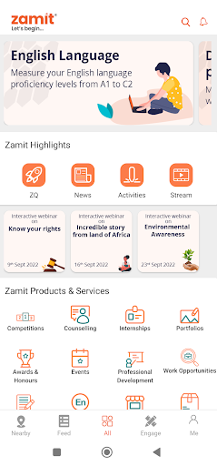 Android application zamit- EduTech App screenshort