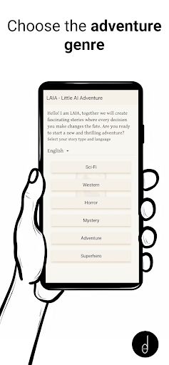Android application LAIA-Choose your own adventure screenshort