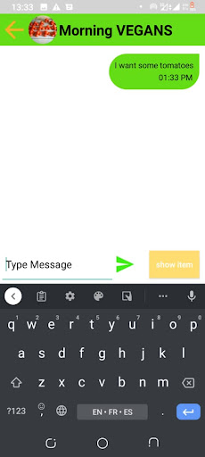 Android application Zibani screenshort