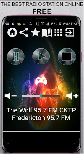 Android application The Wolf 95.7 FM CKTP Frederic screenshort