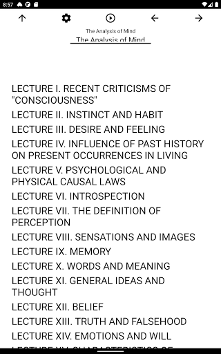 Book, The Analysis of Mind Screen 3