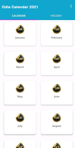 Android application Odia Calendar 2021 screenshort