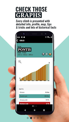 myCols - your cycling climbs Screen 2