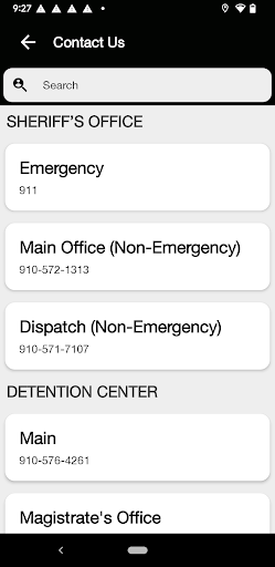 Screenshot of Montgomery County Sheriff NC