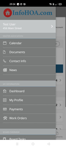 InfoHOA.com Homeowner App Screen 3
