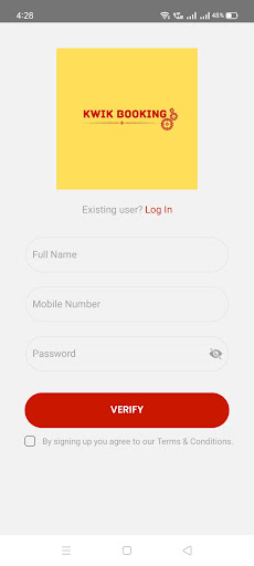 kwikbooking Partner Screen 2