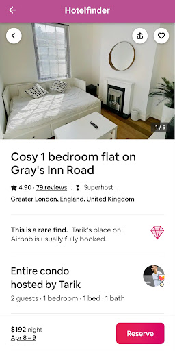Hotelfinder - Find Hotels Screen 3