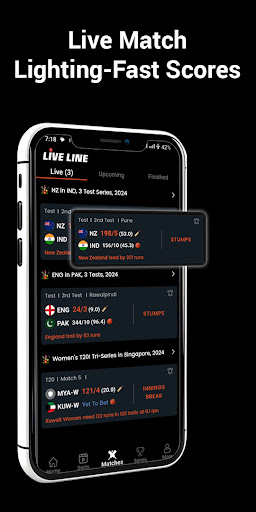 Live Line : Live Cricket Score Screenshot 2 - AppWisp.com