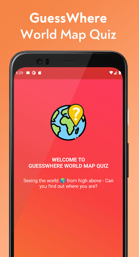 Android application GuessWhere World Map Quiz screenshort