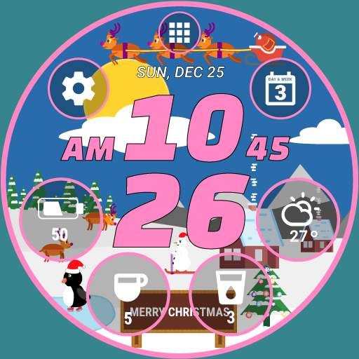 Download SWF Aqua Classic Watch Face App Free on PC (Emulator