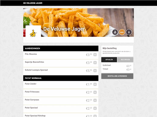 De Veluwse Jager Bestelapp