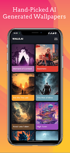 Android application Walls.ai screenshort
