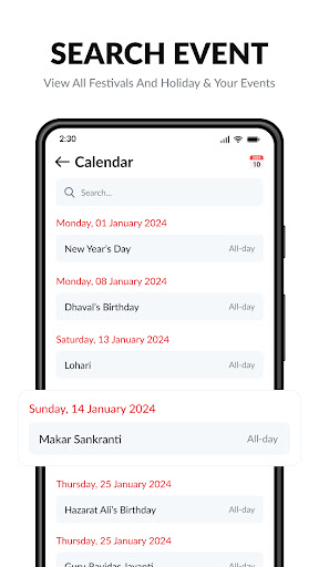 Calendar 2024 Pro Screen 2