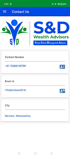 S & D Wealth Advisors Screen 2